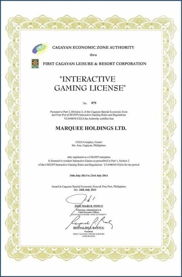 Giấy phép cagayan p2ptraders.in.net