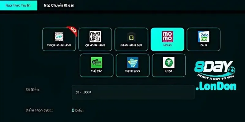 Hướng Dẫn Nạp Tiền 8DAY